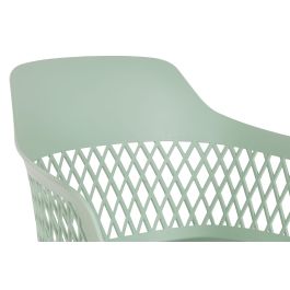 DKD Home Decor Silla Shenglong 3 Scandi Urban Verde PP Metal 57x57x80.5 cm