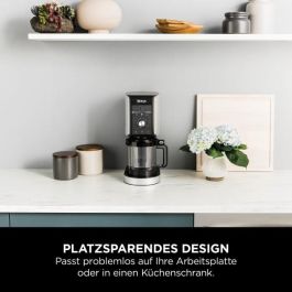 Ninja NC501EU Creami Deluxe Máquina de Helados y Batidos 2.1L con 3 Recipientes, Preparación de Sorbete, Negro/Plata