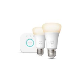 PHILIPS Hue White - Kit de inicio bombilla LED inteligente - 9.5W - E27 - Paquete de 2 Precio: 94.79000003. SKU: S7808921