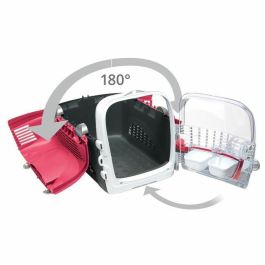 Cat It Cabrio Convertible Jaula de Transporte para Gato - Rojo Cereza
