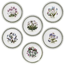 Portmeirion Plato de Pan, Colección Botanic Garden, Diámetro 15 cm, Pack de 6 Unidades