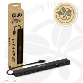 Club3D CSV-2550 USB-C 10 en 1 Hub HDMI/3xUSB-C/3xUSB/LAN 8K30Hz PD140W para Portátiles