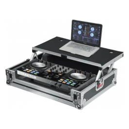 Gator Flightcase Controlador Pequeño Gtour Compatible con Numark Mixtrack Quad, Pioneer DDJ-SB, Denon DN-MC6000 MK2, Akai MPK249, J Audio Encore 2000