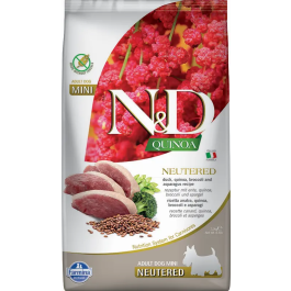 Farmina N&D Quinoa Dog Mini Neutered Pato 2,5 kg Precio: 30.250000000000004. SKU: B1E56JMX8P