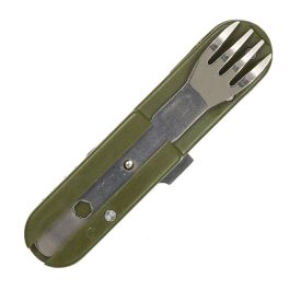 The Concept Factory Cubierto Multifunción 5 En 1 Acero Inoxidable Con Sacacorchos Abrebotellas Cuchillo Tenedor Destornillador Funda