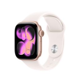 Apple Watch S11 Cellular 42mm Aluminium Rosegold con Correa Deportiva Rosa Pálido S/M