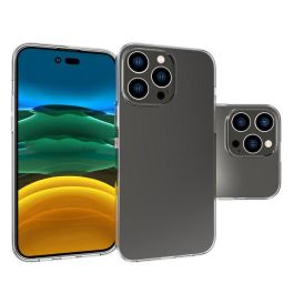 eSTUFF Funda Transparente TPU para iPhone 14 Pro Max LONDON - Protección Trasera y Lateral Suave y Flexible