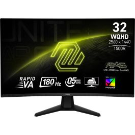 MSI MAG32CQ6F Monitor Curvo Gaming 32" QHD 180 Hz Panel VA Rápido 1 ms