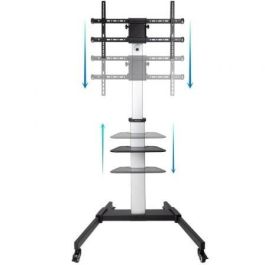 Soporte de Suelo Inclinable/ Ajustable con Ruedas TooQ FS1886M-B para TV de 37-86"/ hasta 50kg Soporte de Suelo Inclinable/ Ajustable con Ruedas TooQ FS1886M-B para TV de 37-86"/ hasta 50kg