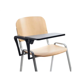 Rocada Pala Escritura para Silla Confidente Plegable PVC 34x20 cm Color Negro