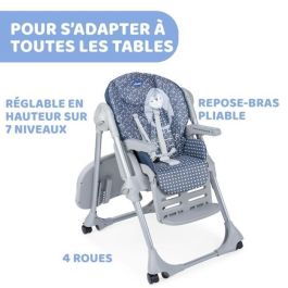 Chicco Trona Polly Easy Pinguin - De 6 Meses a 3 Años, Evolutiva y Cómoda para Bebé y Niño