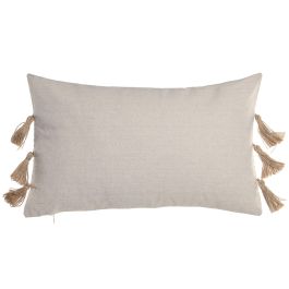 DKD Home Decor Cojín Boho Natural 50 x 30 cm Algodón/Yute (2 Unidades) Colección Cushions 2c25 con Cremallera