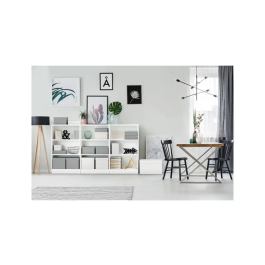 Esselte Caja de almacenaje mediana color blanco 365x265x205 mm Pack de 3 unidades