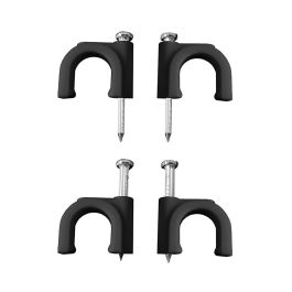 Lapafil Grapa negra para cable manguera tubular 2x6mm nº10, plástico/metal, caja 100 unid.