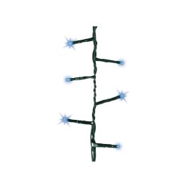 Lumineo Guirnalda LED Compact Parpadeante Azul 500 LEDs Cable Verde 16m Exterior IP44