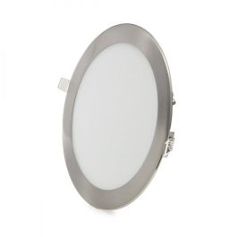 Placa LED Circular 18W 1800 Lm 2700K Níquel Satinado IP25 [GL-CL-R18N-WW]