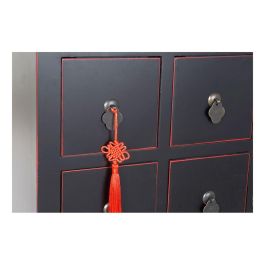 Mueble de TV DKD Home Decor Negro Multicolor Madera Abeto Madera MDF 130 x 24 x 51 cm Mueble de TV DKD Home Decor Negro Multicolor Madera Abeto Madera MDF 130 x 24 x 51 cm