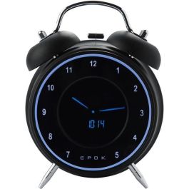 Bigben RR90EPOKN Radio reloj despertador con doble alarma, Radio FM, pantalla LED, Negro, función siesta y suspensión, atenuador Bigben RR90EPOKN Radio reloj despertador con doble alarma, Radio FM, pantalla LED, Negro, función siesta y suspensión, atenuador