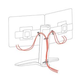 Ergotron Neo-Flex Soporte Elevador para Dos Monitores Ajustable en Altura Negro