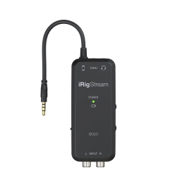 IKMULTIMED Irig Stream Solo Interfaz de Audio Portátil con Dimensiones 16x5.5x16 cm
