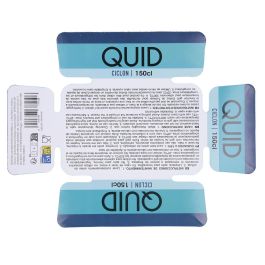 Quid Recipiente Hermético de Vidrio Ciclon Rectangular 23x17,5x8,4 cm - 150 cL (6 Unidades) Apto Microondas y Lavavajillas
