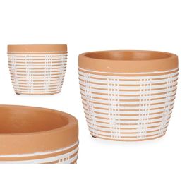 Maceta Terracota Rayada Redonda 12,5X10 Ibergarden (12 Unidades)