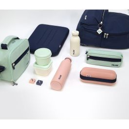 Milán Bolsa Isotérmica Porta Alimentos Serie 1918 Azul Marino Gran Capacidad 5L Interior Aislante Térmico Tejido Ripstop