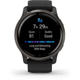 Garmin Venu 2 Smartwatch GPS 45mm, Reloj Inteligente Fitness con Música, Pagos y Monitor de Salud, Color Negro