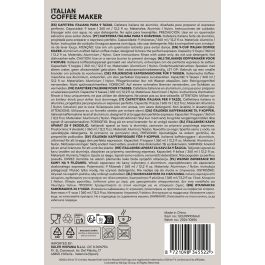 Inde Cafetera 9 Tazas Inducción Masterchef - 11.5 x 21 x 18 cm (6 Unidades) Inde Cafetera 9 Tazas Inducción Masterchef - 11.5 x 21 x 18 cm (6 Unidades)
