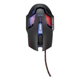 Acer Ratón Gaming Nitro Nmw200 Negro, Óptico 7200 DPI, 6 Botones, Retroiluminación LED 7 Colores, Cableado USB