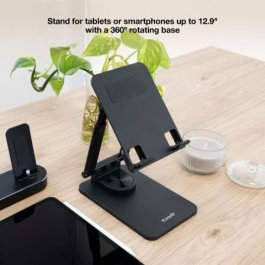 TooQ Soporte Pasivo para Teléfono Móvil/Smartphone, Tablet/UMPC, Negro