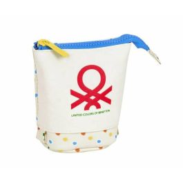 Estuche Cubilete Benetton Topitos Blanco (8 x 19 x 6 cm) Estuche Cubilete Benetton Topitos Blanco (8 x 19 x 6 cm)
