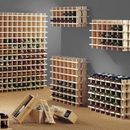 Astigarraga Botellero Evolutivo para 9 Botellas de Pino Macizo 43x22x32.5cm