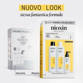 Nioxin Sistema 1 Kit Tratamiento Cabello Natural con Debilitamiento Leve Champú Acondicionador y Tratamiento 3 uds