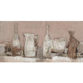 DKD Home Decor Cuadro Decorativo Tradicional de Bodegón Pintado a Mano sobre Lienzo Multicolor 120x60 cm - Set de 2 Unidades