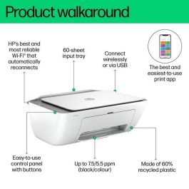 HP 2820e Impresora Multifunción DeskJet Compacta Inalámbrica para Casa - Imprime, Escanea, Copia, Compatible con HP+ HP 2820e Impresora Multifunción DeskJet Compacta Inalámbrica para Casa - Imprime, Escanea, Copia, Compatible con HP+