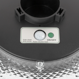 Farola LED Solar 100W Sensor Movimiento y Crepuscular Blanco Frío