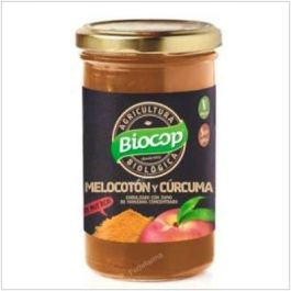 BIOCOP Compota de Melocotón y Cúrcuma BIO 265g - Endulzada con zumo de manzana concentrado, sin gluten Precio: 5.5. SKU: B1J2S55YJX