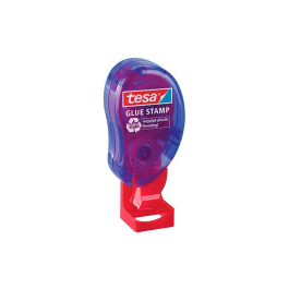 Tesa Sello Adhesivo Doble Cara, Cinta Permanente para Papel y Cartón, 10 mt x 8,4 mm