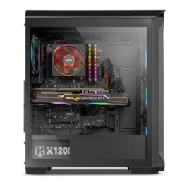 NOX Hummer Quantum NXHUMMERQUANTUM Caja Minitorre ATX ARGB Ventana USB 3.0 Negro