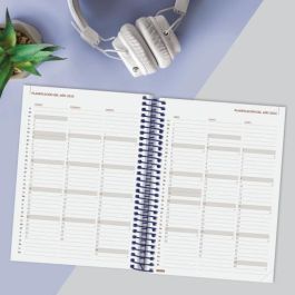 Finocam Agenda Anual Year Espiral E10-155x212 mm 1Dp Azul 2025