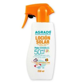 Agrado Protector Solar Niños Pieles Sensibles SPF 50+ Spray Pistola 250ml Resistente al Agua Hipoalergénico Rápida Absorción Precio: 10.50000006. SKU: S4514500