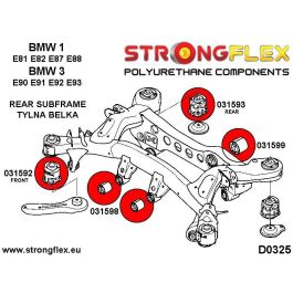 StrongFlex STF036241B Kit De Silentblocks De Subchasis Trasero