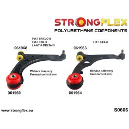 StrongFlex STF066067B Kit Casquillos Suspensión Delantera Alta Flexibilidad Resistencia Aceites Ácidos Clima