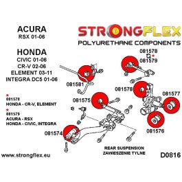 StrongFlex STF081575B Casquillo Inferior Suspensión Trasera Alta Flexibilidad Resistencia Desgaste Aceites Ácidos