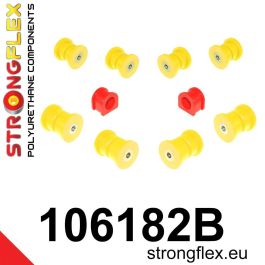 StrongFlex Kit Casquillos Suspensión Delantera STF106182B Alta Flexibilidad Resistencia Carga Dinámica Desgarro Aceites Clima