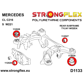 StrongFlex STF112029B Trasero Crossmember Trasero Silentblock