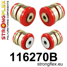 StrongFlex STF116270B Kit Casquillos Suspensión Delantera Alta Flexibilidad Resistencia Carga Dinámica Abrasion Rango Temperatura Desgarro Aceites
