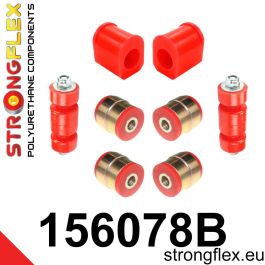 StrongFlex STF156078B Kit Suspensión Delantera Casquillos Poliuretano Alta Flexibilidad Resistencia Aceites Ácidos Clima