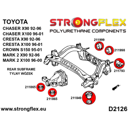 StrongFlex 211793B Trasero Subchasis - Trasero Silentblock STF211793B